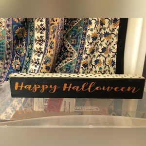 💚 SALE! Happy Halloween Wood Sign